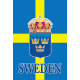 Garden Flag - Sweden Flag with Crest